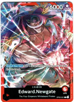 EDWARD.NEWGATE OP02-001 L RED EDWARD.NEWGATE - ONE PIECE CARD GAME ENGLISH - Image 1