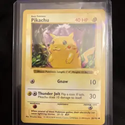 Pokemon Pikachu E3 Redcheeks Promo Base Set Card 58/102 English TCG 1999 Vintage - Image 1