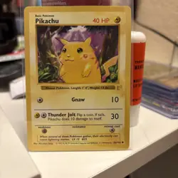 Pokemon Pikachu E3 Redcheeks Promo Base Set Card 58/102 English TCG 1999 Vintage - Image 2