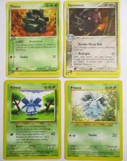 Pineco & Forretress 4 Pokemon Card Various Sets No Dups WOTC & Modern - Image 1