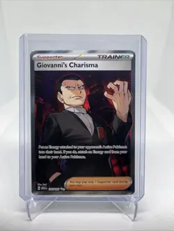 Pokemon Giovanni's Charisma Ultra Rare Card 197/165 Scarlet & Violet 151 - Image 1