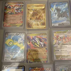 Pokemon 15 Card V EX Full Art Gold English Lot Modern Holo Near Mint Condition - Image 2