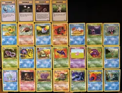 Vintage Fossil Pokemon Cards Bundle x 25 Good Condition 1999 WOTC - Image 2