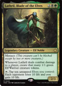 2024 Magic: The Gathering Foundations Lathril, Blade of the Elves #242 - Image 1