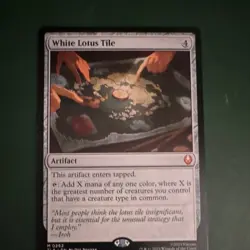 Magic: The Gathering White Lotus Tile Artifact Card Avatar The Last Airbender I… - Image 1
