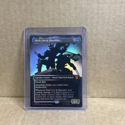 Dark Leo & Shredder (Borderless) Teenage Mutant Ninja Turtles Foil - Image 1