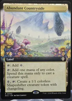 Abundant Countryside #42 Commander: Lorwyn Eclipsed Extended Art Regular Rare - Image 1