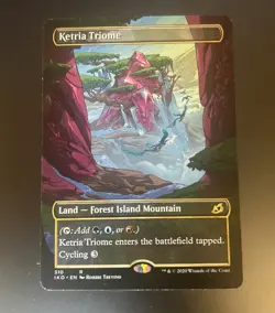 MTG -Ketria Triome Borderless - Ikoria Lair of Behemoths - Magic The Gathering - Image 1