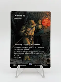 Donnie's Bo Shadowspear Borderless Teenage Mutant Ninja Turtles Mythic 0017 MTG - Image 1