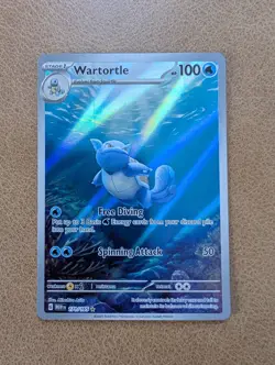 Pokemon Wartortle 171/165 Sv: Scarlet & Violet 151 IR Illustration Rare - Image 1