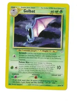 Pokemon card neo Revelation 29 Golbat NM 2001 - Image 1