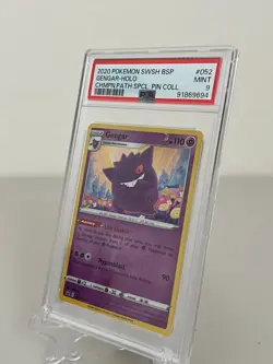 Pokemon Gengar Holo 2020 SWSH Black Star Promo Champions Path Special #052 PSA 9 - Image 1