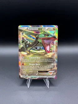 Pokemon: Rayquaza EX Ultra Rare B&W Dragons Exalted 85/124 NM - Image 1