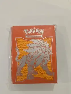 Pokemon TCG Sun & Moon Elite Trainer Box ETB Solgaleo Deck Card Sleeves 65ct - Image 1