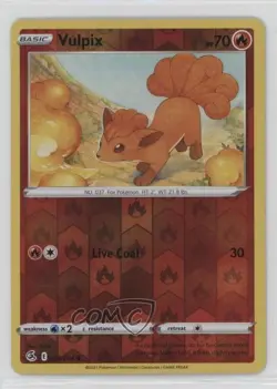 Vulpix Reverse Foil Pokemon Sword & Shield Fusion Strike #028 - Image 1