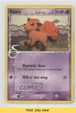 Vulpix Pokemon EX Dragon Frontiers #70 2006 READ k5i - Image 1