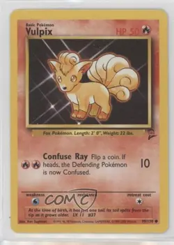 Vulpix Pokemon Base Set 2 #99 2000 - Image 1