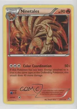Ninetales Pokemon Black & White Legendary Treasures #21 - Image 1