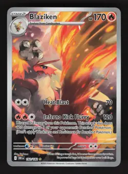 Blaziken 192/182 Pokemon Destined Rivals Holo Full Art Card - Image 1