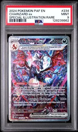 Pokemon SV Paldean Fates Charizard ex Special Illustration Rare 234/091 PSA 9 - Image 1