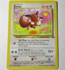 Eevee 51/64 Jungle Pokemon Card WOTC - Image 1