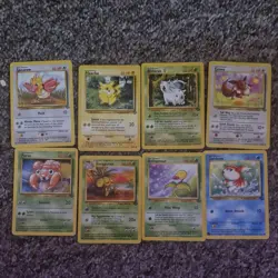 Pokemon x 8 Card Bundle 1999 Jungle WOTC No Duplicates - Image 1