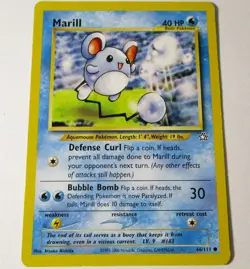 Marill 66/111 Common Neo Genesis Pokemon Card WOTC LP - Image 1