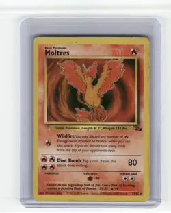 Moltres (27) Fossil Rare Pokemon Lightly played - Image 1