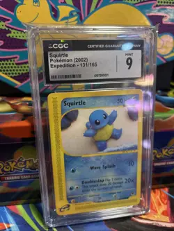 2002 Pokemon Expedition Squirtle #131/165 CGC Mint 9 - Image 2