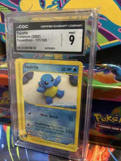 2002 Pokemon Expedition Squirtle #131/165 CGC Mint 9 - Image 3