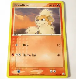 Growlithe 64/112 EX FireRed LeafGreen Pokemon Card FRLG - Image 1