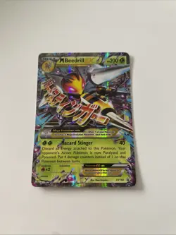 Pokemon TCG M Beedrill EX Black Star Promo Holo Card XY158 Ultra Rare - Image 1