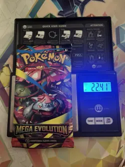 (HEAVY) 22.41g Pokemon TCG Mega Evolution Booster Pack (SEALED)✅ - Image 1