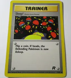 Sleep 79/82 Trainer Team Rocket Common Pokemon Card WOTC - Image 1