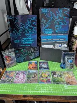 Pokemon TCG Phantasmal Flames Booster Display Box & Pokemon Center ETB - OPENED - Image 1