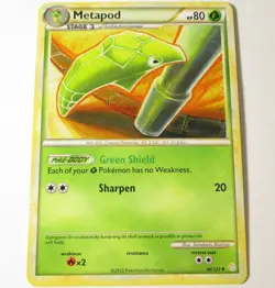 Metapod 46/123 HeartGold & SoulSilver Pokemon Card - Image 1