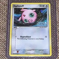 Jigglypuff 53/100 EX Crystal Guardians Stamped Reverse Holo Pokemon TCG Card NM - Image 1