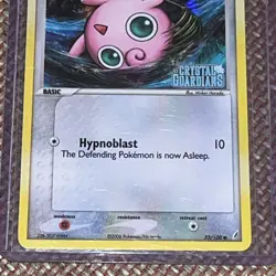 Jigglypuff 53/100 EX Crystal Guardians Stamped Reverse Holo Pokemon TCG Card NM - Image 4