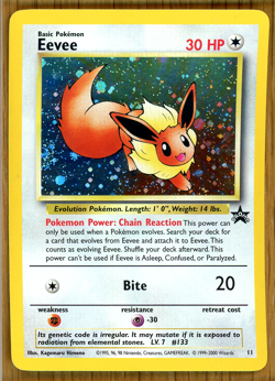 Eevee Promo - #11 ~ Holo ~ WOTC Black Star Promo ~ Light Play!! - Image 1