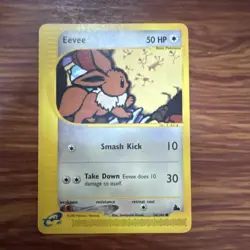 Pokemon TCG Eevee 54/144 Skyridge Regular Common 50HP Basic - Image 1