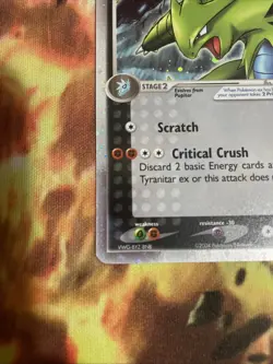 Pokemon TCG Tyranitar EX Pop Series 1 Holo Ultra Rare Card #17/17 LP/NM - Image 3