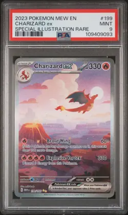PSA 9 Charizard ex #199 151 SIR Full Alt Art Pokemon Card #199 Mint Clean Look - Image 1
