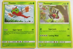 Yanma 2/156 & Yanmega 3/156 Ultra Prism 2 Pokemon Card - Image 1