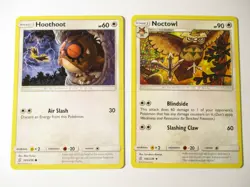 Hoothoot 165/236 & Noctowl 166/236 Unified Minds2 Pokemon Card - Image 1