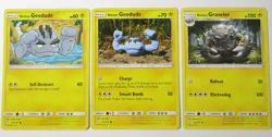 Alolan Geodude 34/181 35/181 & Graveler 36/181 Team Up 3 Pokemon Card - Image 1