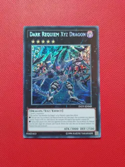 Dark Requiem XYZ Dragon INOV-EN049 Secret Rare Near Mint Yugioh Card - Image 1