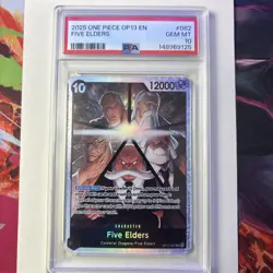 2025 ONE PIECE OP13-CARRYING ON HIS WILL #082 FIVE ELDERS PSA 10 - Image 2