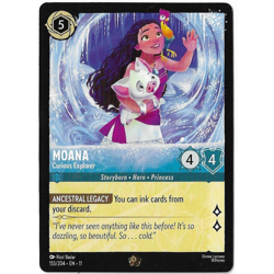 Disney Lorcana - Moana - Curious Explorer - Winterspell Non-Foil 155/204 - Image 1
