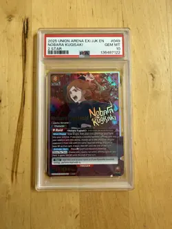 2025 Union Arena Jujutsu Kaisen Nobara Kugisaki 2 Star English Psa 10 - Image 1