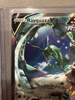 Rayquaza V Alt Art 194/203 Holo Ultra Rare Pokemon Card TCG Alt Art NM - Image 5